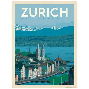 Zurich Switzerland Vinyl Sticker